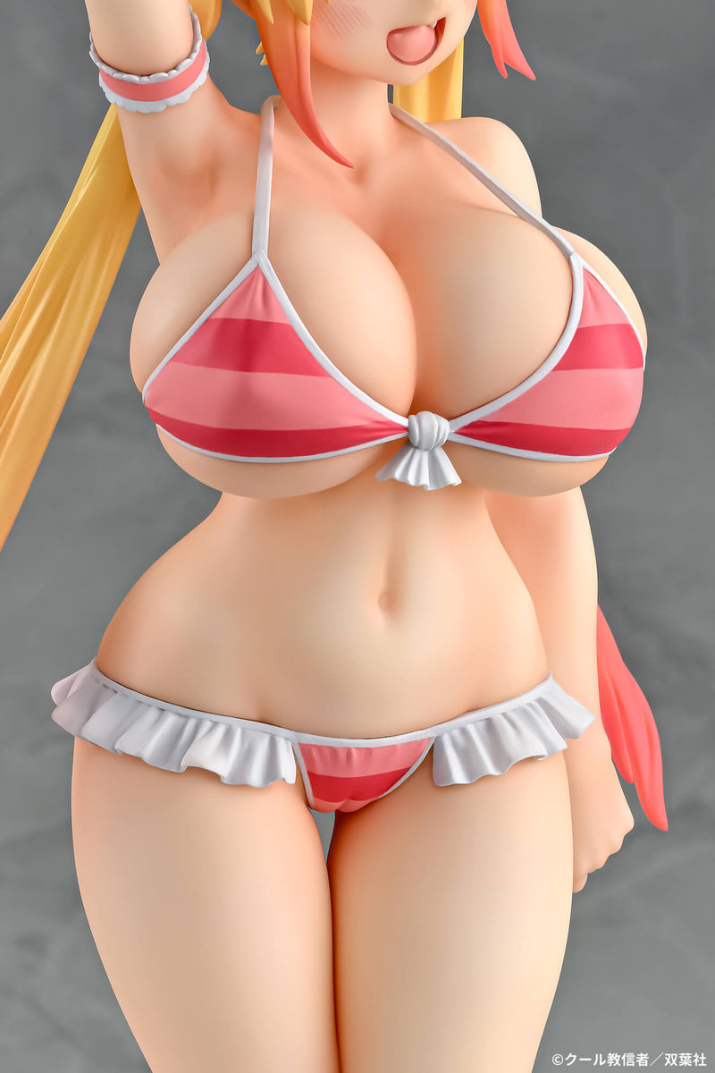 Figura Q-six Dragon Maid Tohru Bikini Style 1/7 de Miss Kobayashi OFICIAL DE JAPÓN