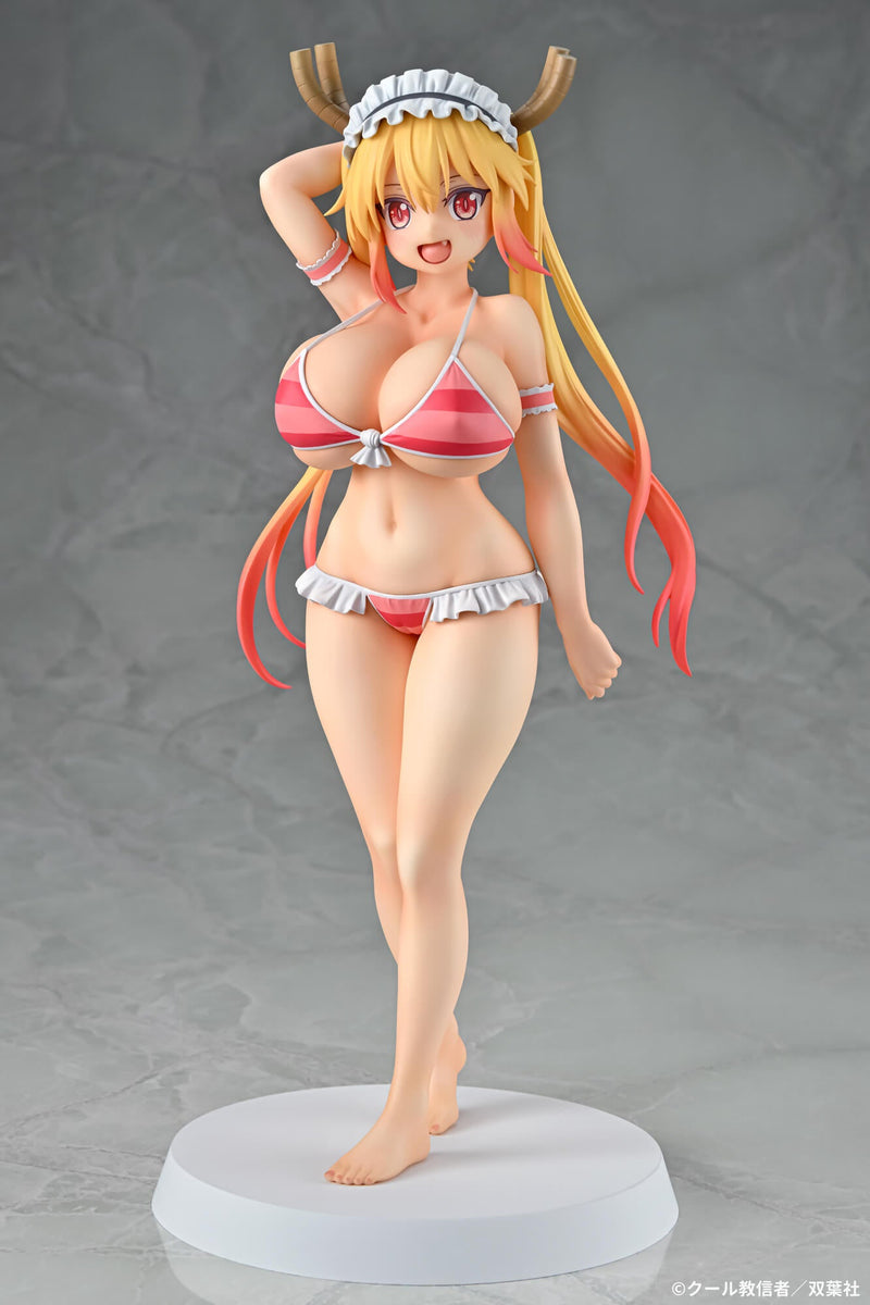 Figura Q-six Dragon Maid Tohru Bikini Style 1/7 de Miss Kobayashi OFICIAL DE JAPÓN