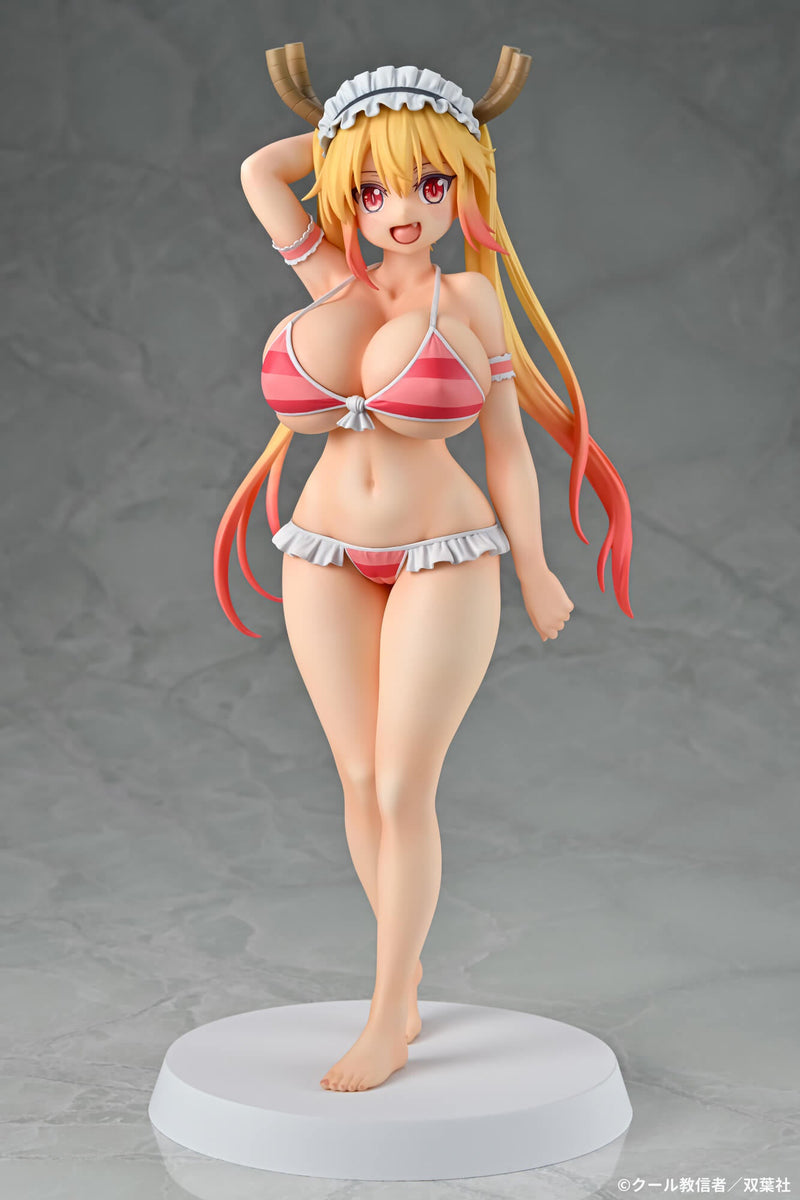 Figura Q-six Dragon Maid Tohru Bikini Style 1/7 de Miss Kobayashi OFICIAL DE JAPÓN