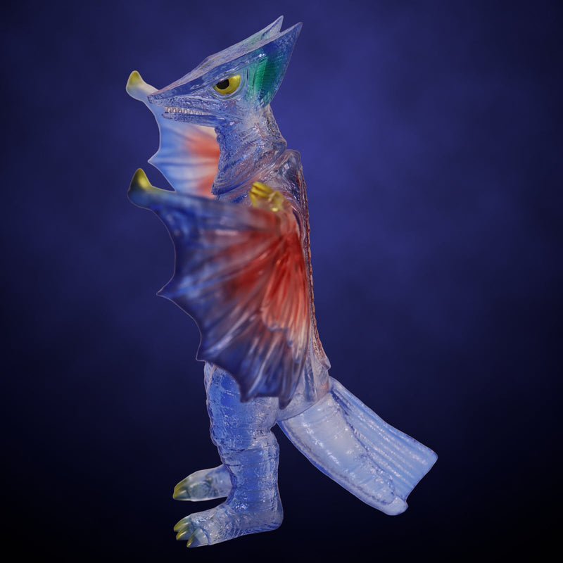 Middle Size Series Gamera Vol.9 Gyaos 1967 Retro Blue Clear Ver Figure JAPAN