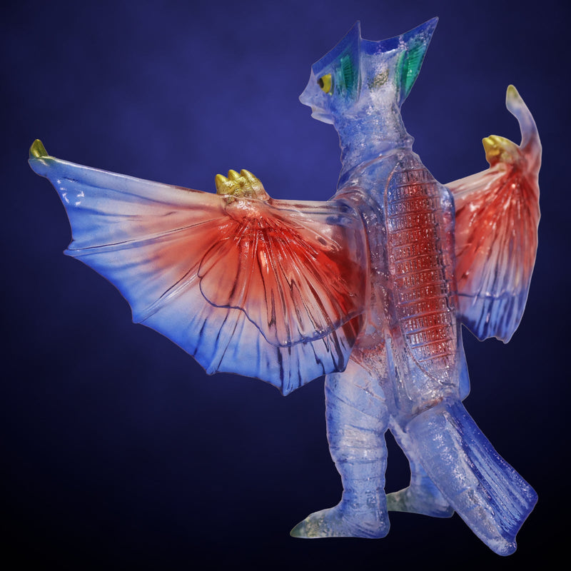 Middle Size Series Gamera Vol.9 Gyaos 1967 Retro Blue Clear Ver Figure JAPAN