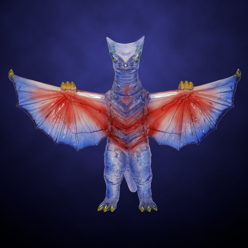 Middle Size Series Gamera Vol.9 Gyaos 1967 Retro Blue Clear Ver Figure JAPAN