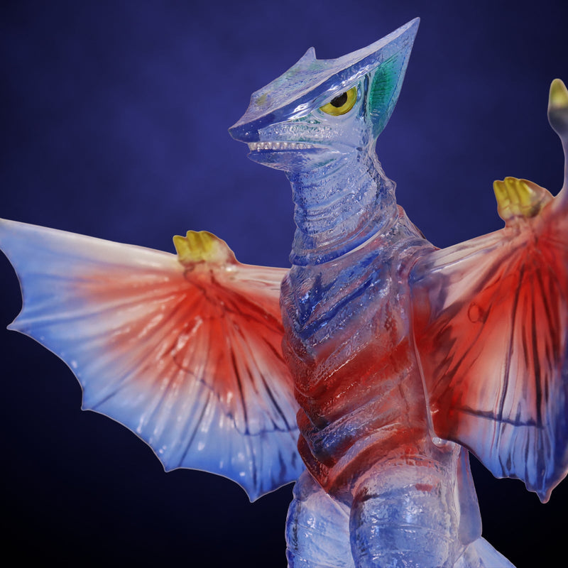Middle Size Series Gamera Vol.9 Gyaos 1967 Retro Blue Clear Ver Figure JAPAN
