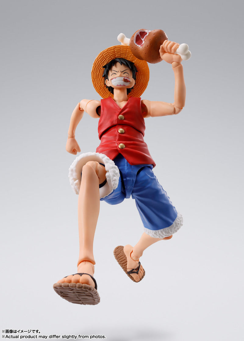 BANDAI S.H.Figuarts ONE PIECE Monkey D. Luffy Romance Dawn Action Figure JAPAN