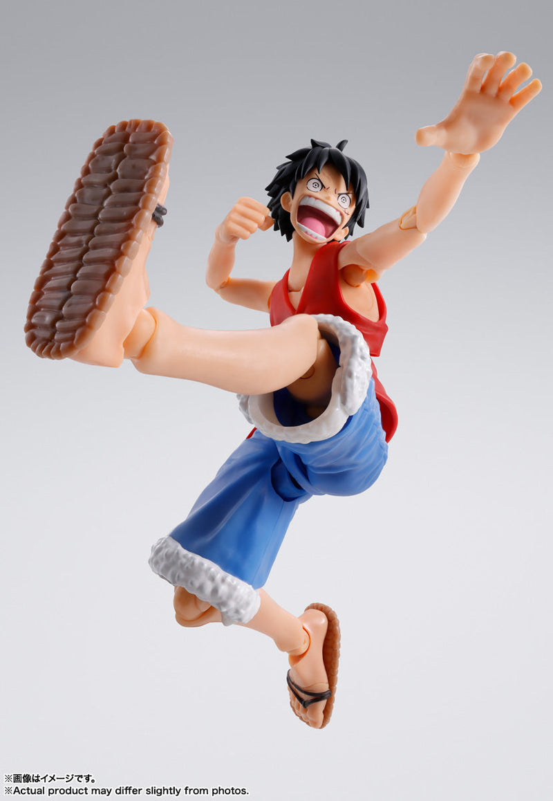 BANDAI S.H.Figuarts ONE PIECE Monkey D. Luffy Romance Dawn Action Figure JAPAN