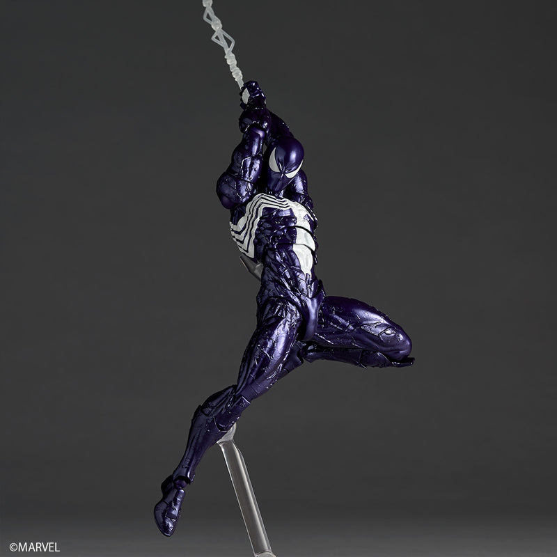 Revoltech Amazing Yamaguchi Symbiote Spider-Man Purple Ver. Action Figure JAPAN