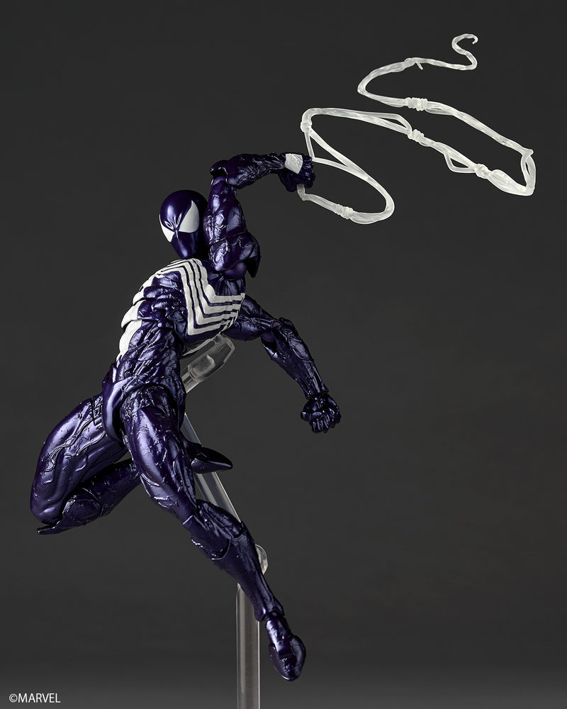 Revoltech Amazing Yamaguchi Symbiote Spider-Man Purple Ver. Action Figure JAPAN