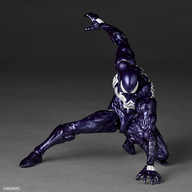 Revoltech Amazing Yamaguchi Symbiote Spider-Man Purple Ver. Action Figure JAPAN