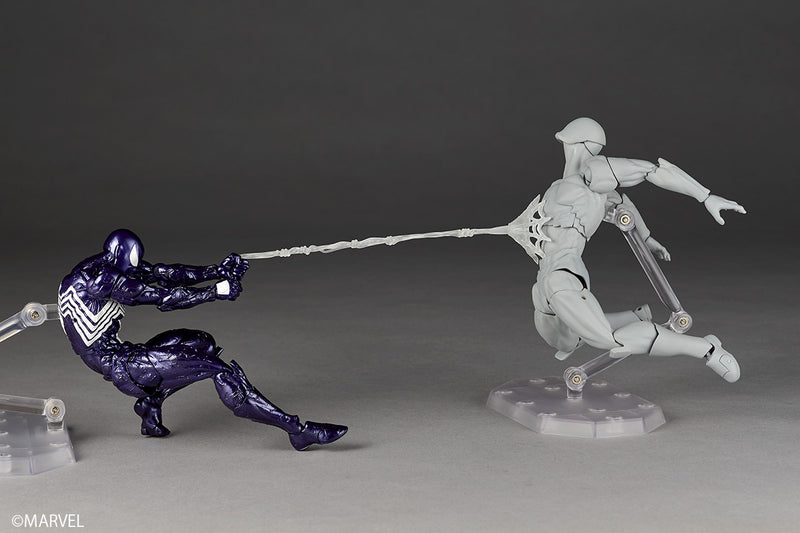 Revoltech Amazing Yamaguchi Symbiote Spider-Man Purple Ver. Action Figure JAPAN