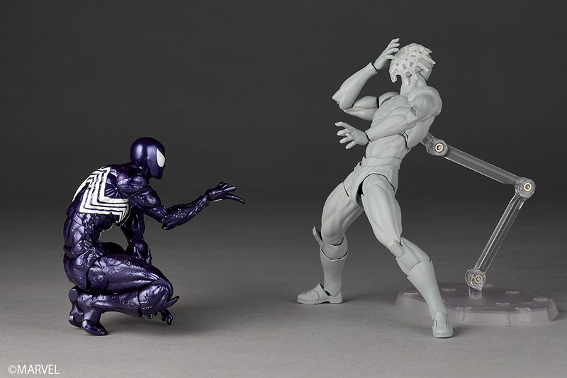 Revoltech Amazing Yamaguchi Symbiote Spider-Man Purple Ver. Action Figure JAPAN