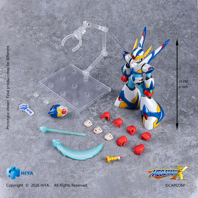 【falconman】2巻セット Hiya Toys Mega Man X X Falcon Armor Ver. Action Figure JAPAN