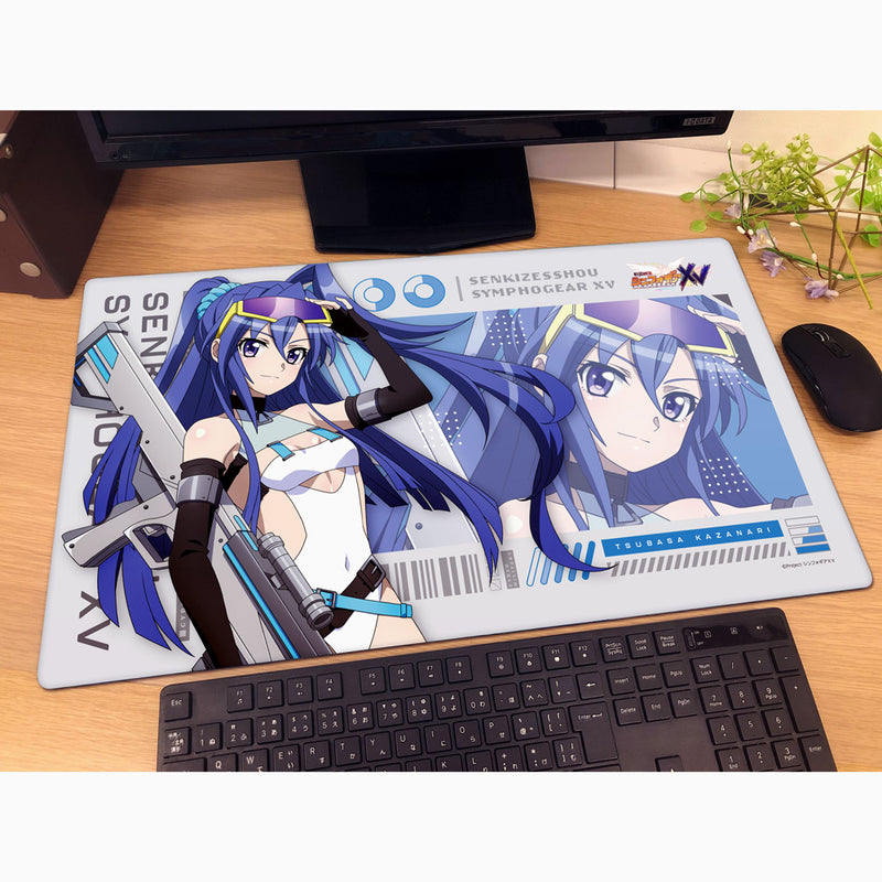 Senki Zessho Symphogear XV Tsubasa Cyber Military New Illustration Rubber Mat