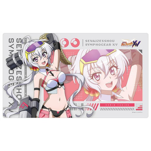 Senki Zessho Symphogear XV Chris Cyber Military New Illustration Rubber Mat