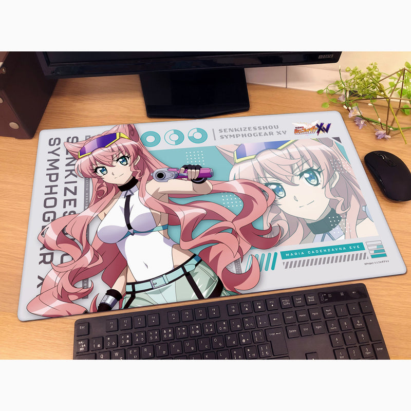 Senki Zessho Symphogear XV Maria Cyber Military New Illustration Rubber Mat