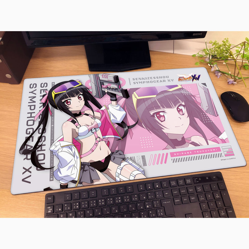Senki Zessho Symphogear XV Shirabe Cyber Military New Illustration Rubber Mat