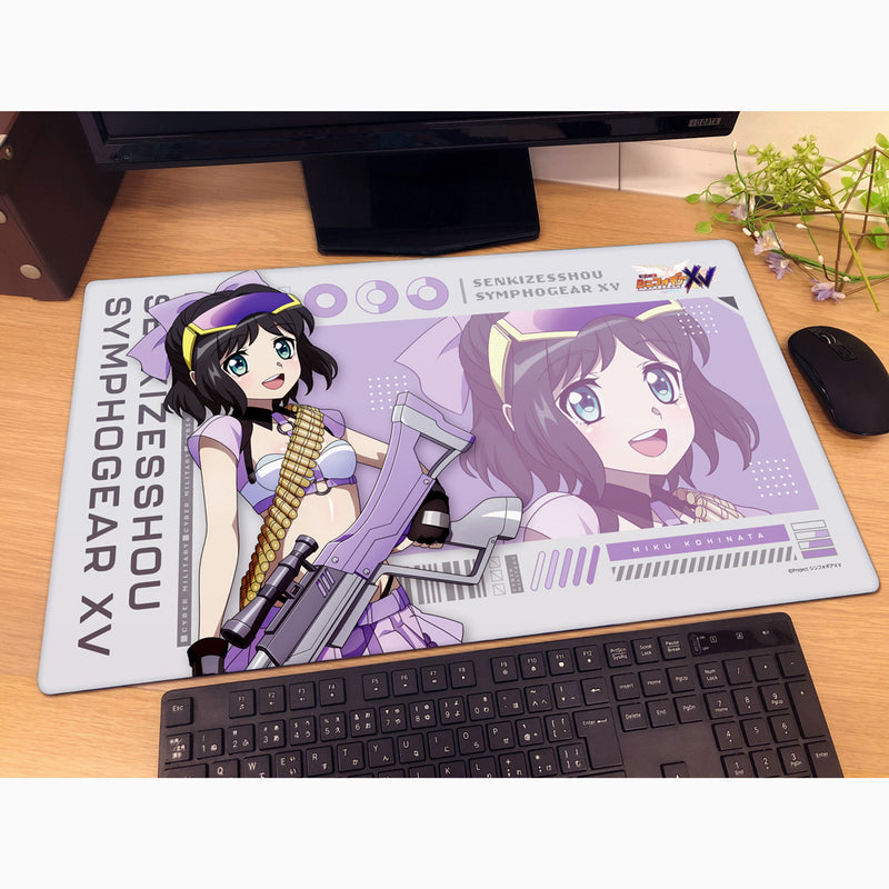 Senki Zessho Symphogear XV Miku Cyber Military New Illustration Rubber Mat