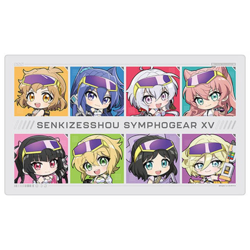 Senki Zessho Symphogear XV Mini Chara Cyber Military New Illustration Rubber Mat