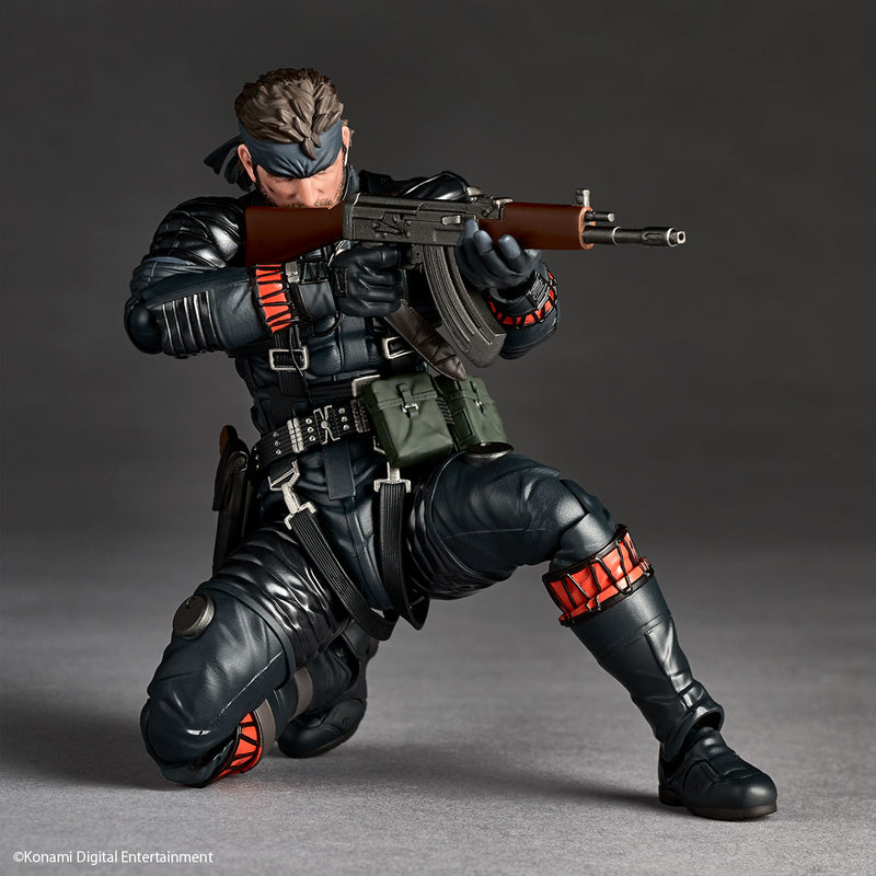 Revoltech Amazing Yamaguchi Naked Snake Sneaking Suit Ver. Action Figure JAPAN