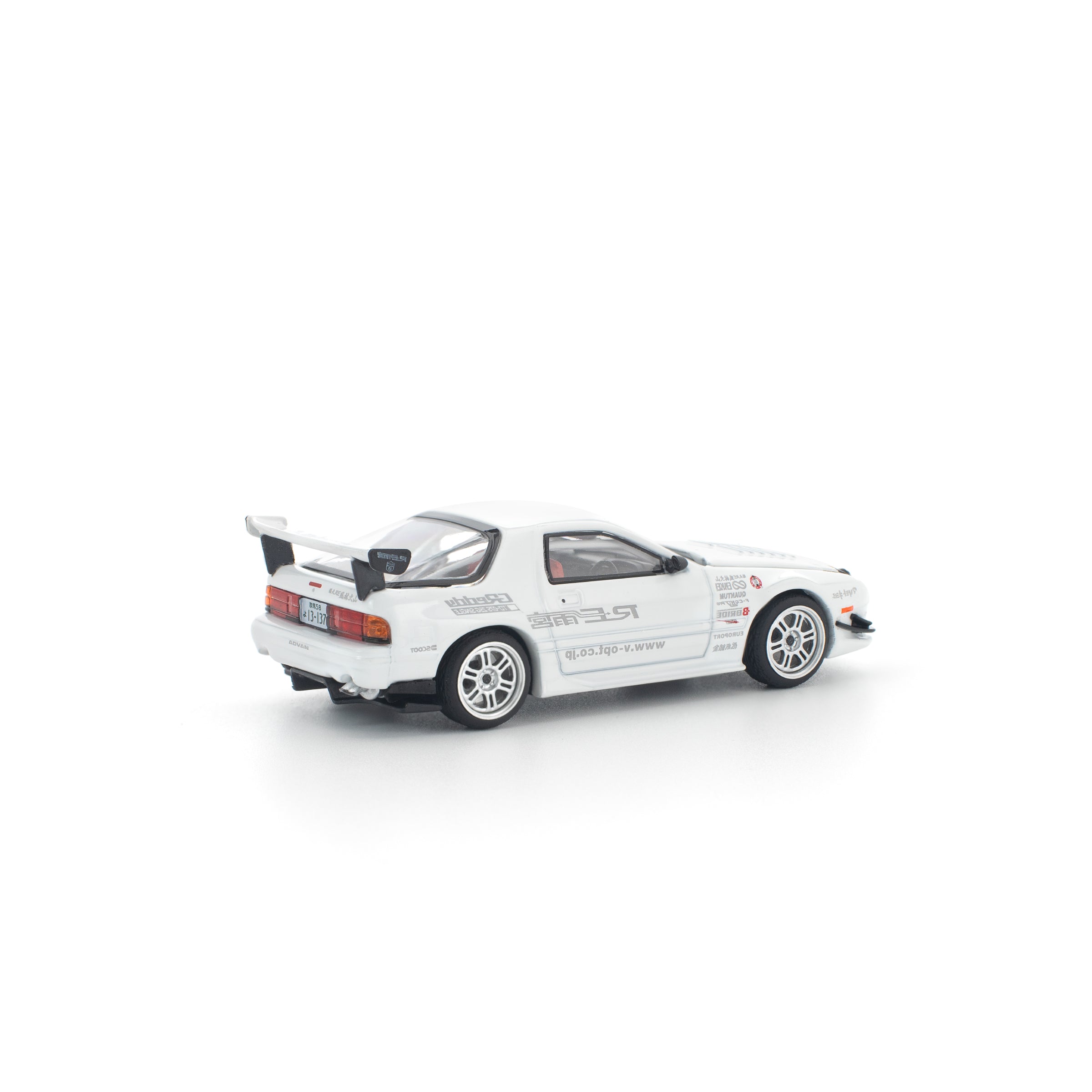 POP RACE Mazda RX-7 FC3S RE Amemiya White 1/64 Miniature Car JAPAN