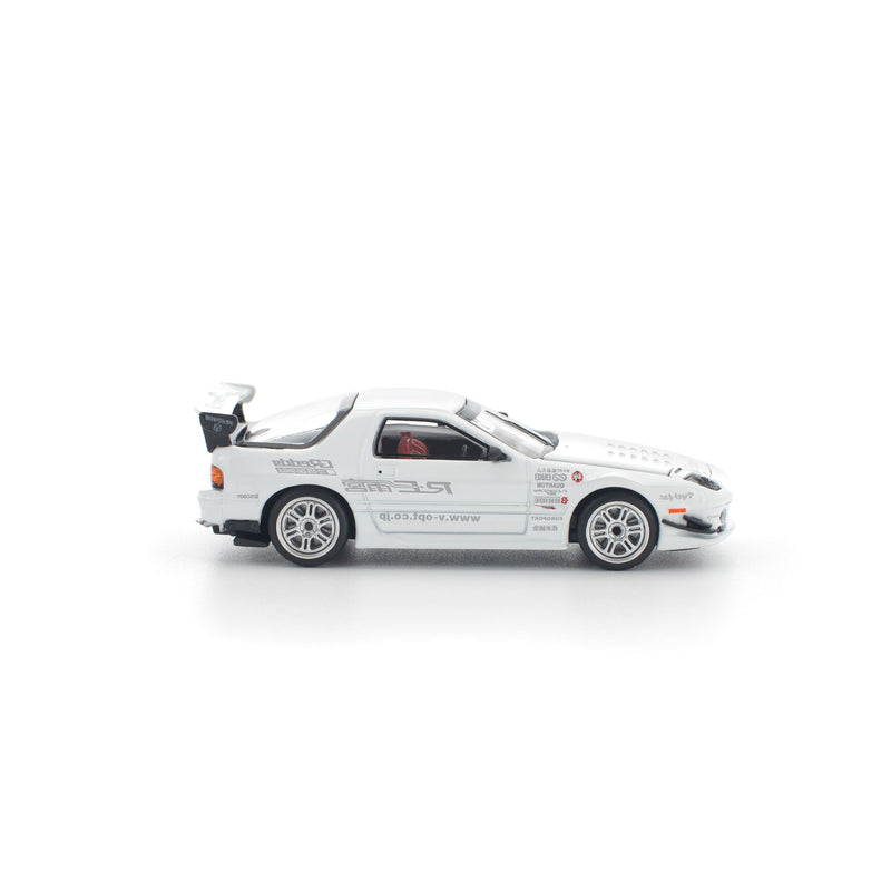 POP RACE Mazda RX-7 FC3S RE Amemiya White 1/64 Miniature Car JAPAN OFFICIAL