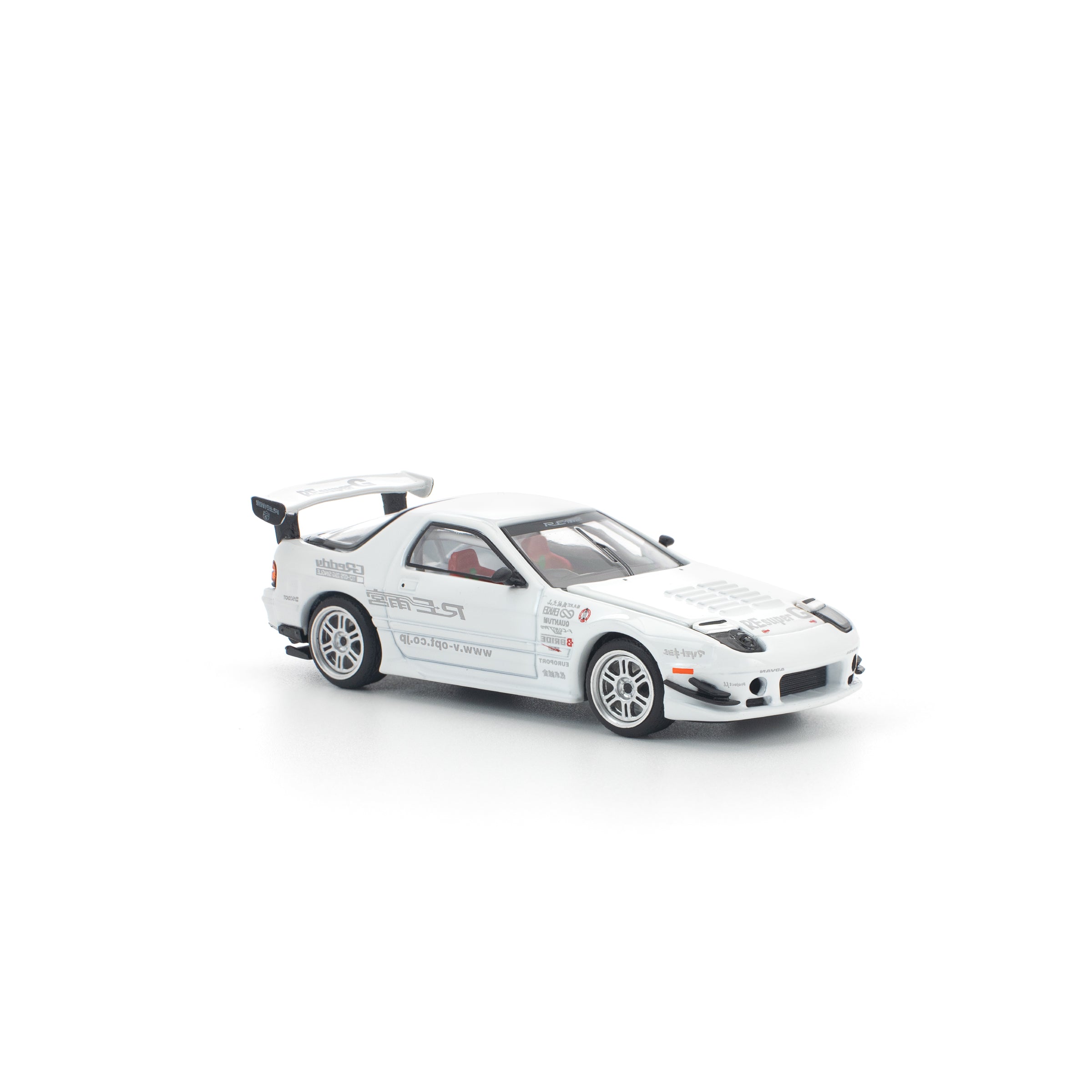 POP RACE Mazda RX-7 FC3S RE Amemiya White 1/64 Miniature Car JAPAN