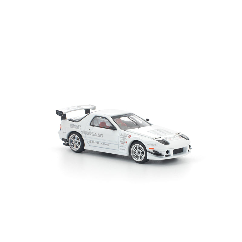 POP RACE Mazda RX-7 FC3S RE Amemiya White 1/64 Miniature Car JAPAN OFFICIAL