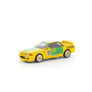 POP RACE GT-R R32 Group A 1992 Model 1/64 Miniature Car JAPAN OFFICIAL