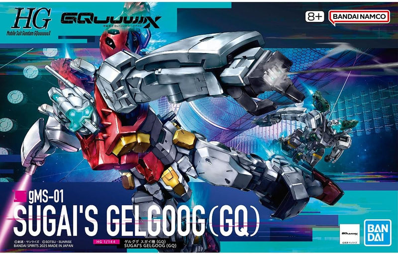 BANDAI HG Mobile Suit Gundam GQuuuuuuX Gelgoog Sugai Custom 1/144 Model Kit