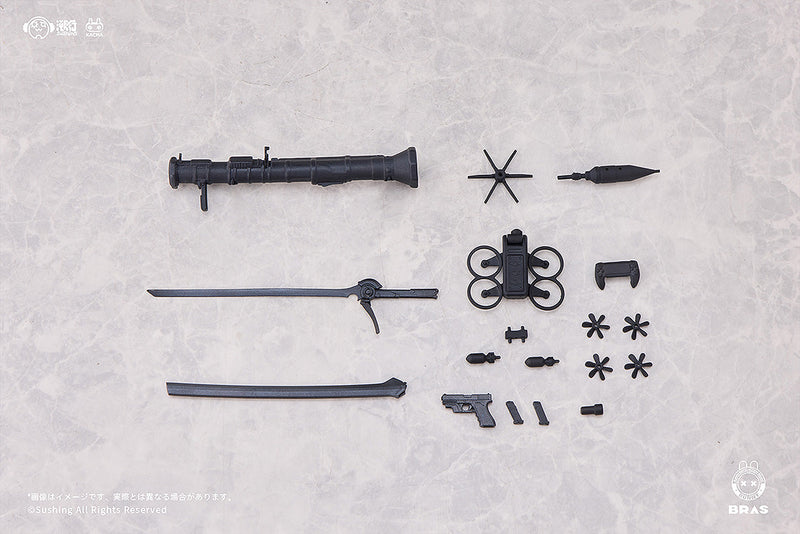 Sushing BUNNY RAPID ACTION SQUAD Attacker Runa 1/12 Action Figure JAPAN OFFICIAL