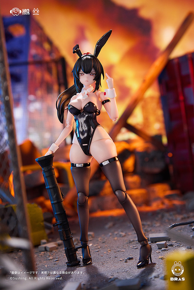 Sushing BUNNY RAPID ACTION SQUAD Attacker Runa 1/12 Action Figure JAPAN OFFICIAL