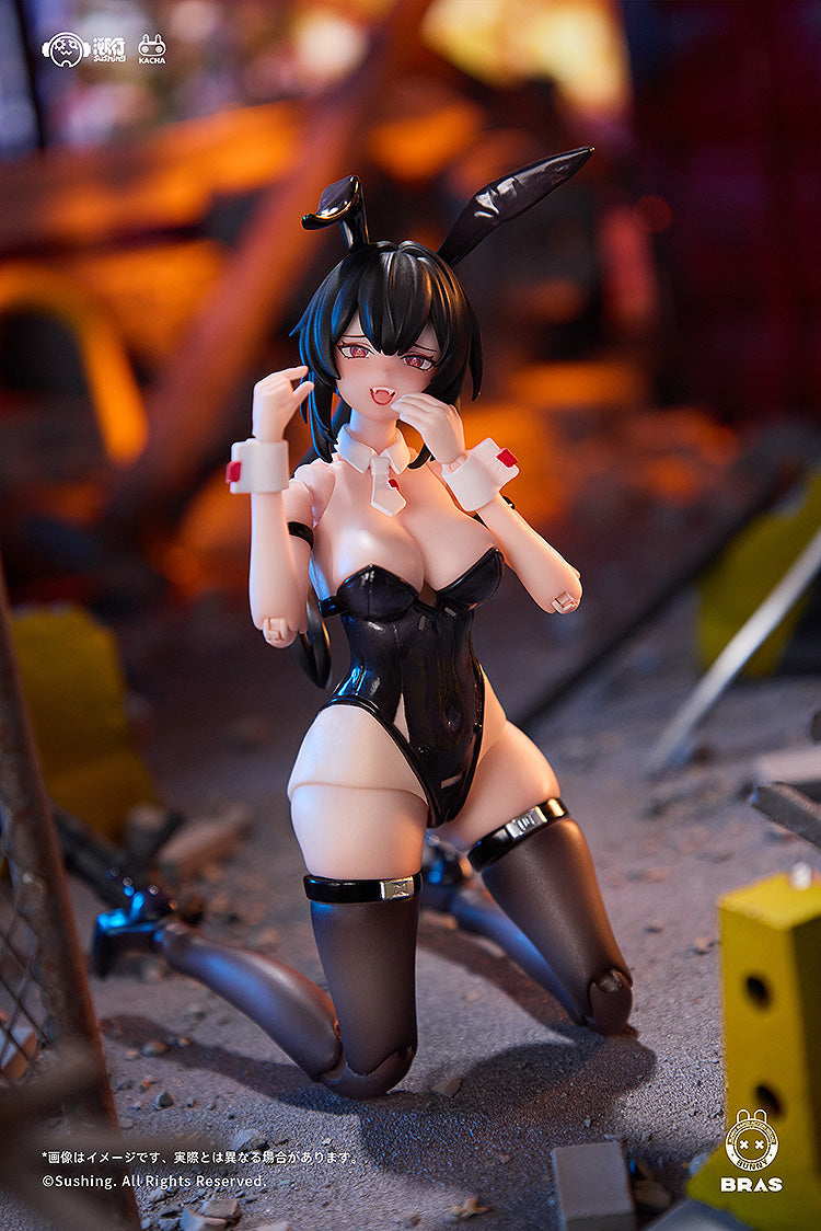 Sushing BUNNY RAPID ACTION SQUAD Attacker Runa 1/12 Action Figure JAPAN OFFICIAL