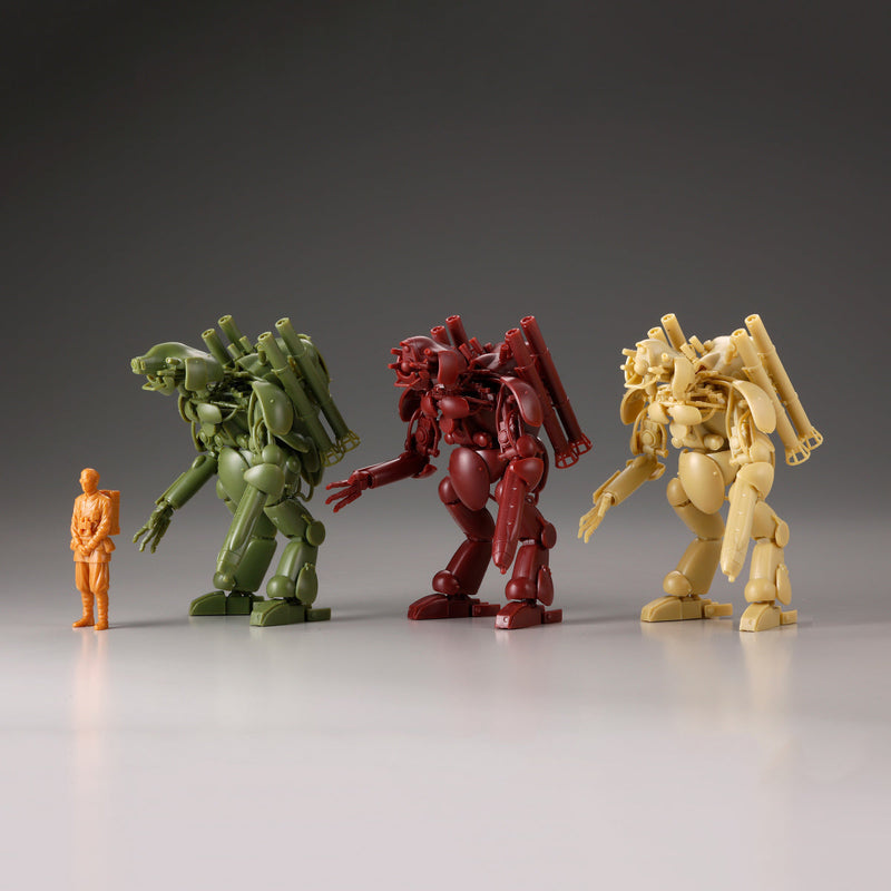 Kaiyodo ARTPLA Maschinen Krieger Final Hund Set & Jerry Can Man 1/35 Model Kit