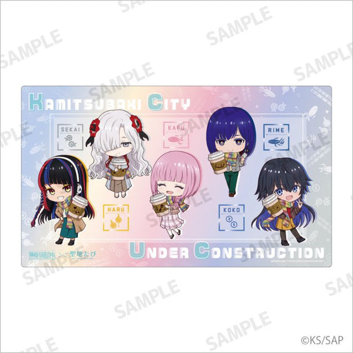 TOBU TOP TOURS Kamitsubaki City Under Construction SD Rubber Mat JAPAN OFFICIAL