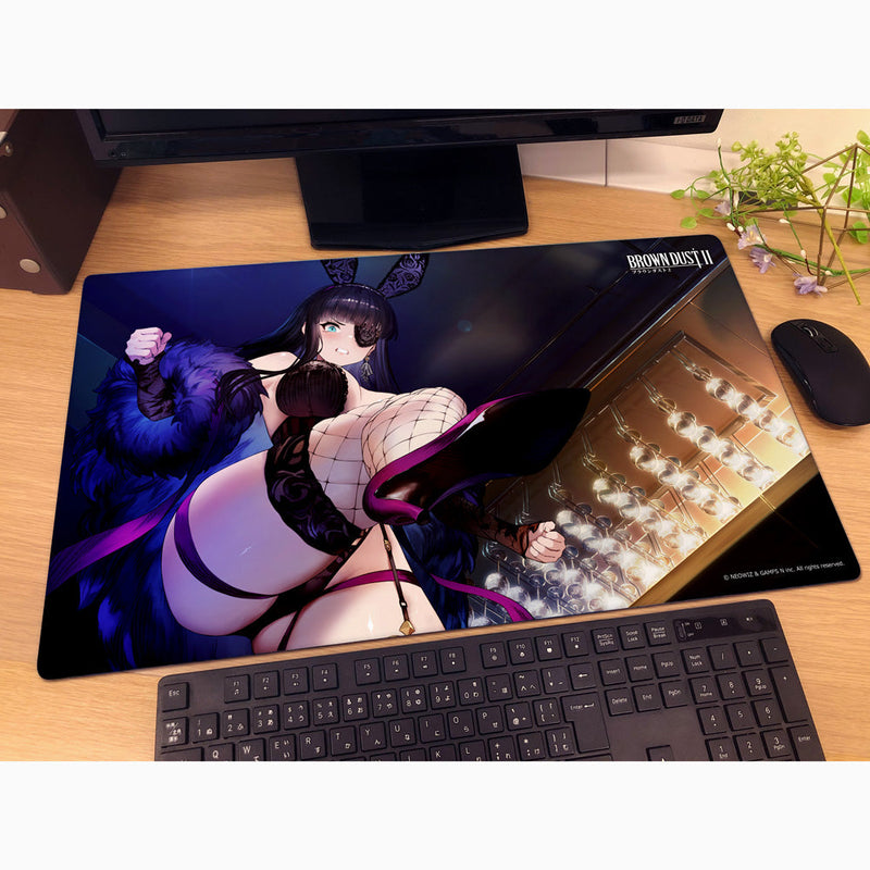 Curtain Damashii Brown Dust 2 Celia Masquerade Bunny Rubber Mat JAPAN OFFICIAL