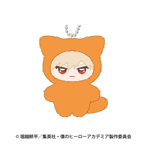 masako様　むぎゅっとマスコット　黒豹　オレンジイルカむぎゅ Ensky My Hero Academia Chimikemo Mascot 2. Katsuki Bakugo Plush