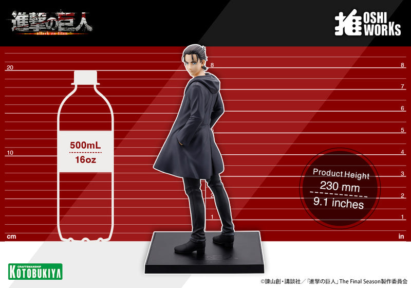 Kotobukiya OSHI WORKS Attack on Titan Eren Yeager The Final Season ver. Figure