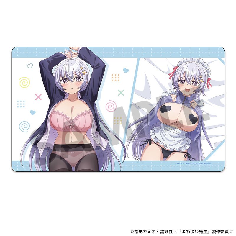Hobby Stock Yowayowa-sensei Hiyori Hiwarimura New Illustration Rubber Mat JAPAN