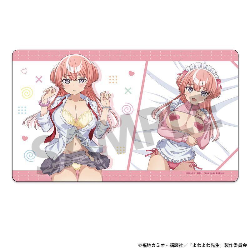 Hobby Stock Yowayowa-sensei Mizuki Mukubayashi New Illustration Rubber Mat JAPAN