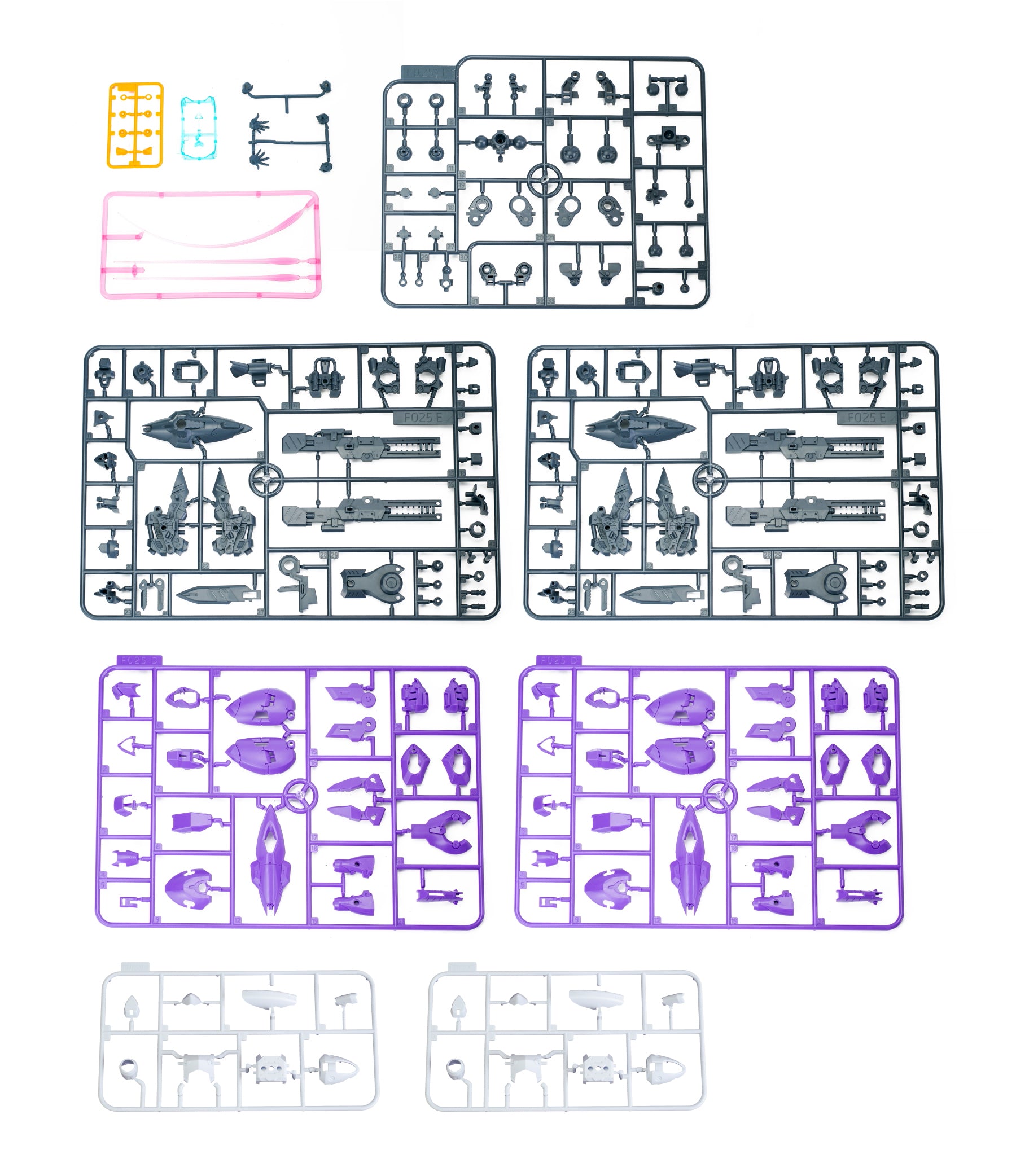ULTRA ACTION TROOPER Series Franz-alpha Purple x White 1/144 Model