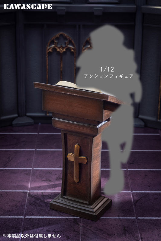 KAWA SCAPE Church Situation Diorama Accessory Set 1/12 Figure JAPAN OFFICIAL