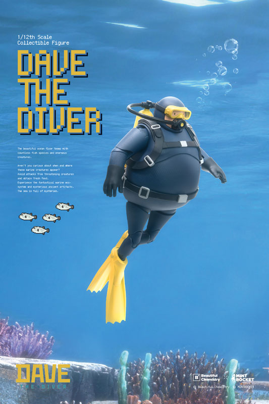 Underverse Beautiful Chemistry x DAVE THE DIVER DAVE 1/12 Action Figure JAPAN