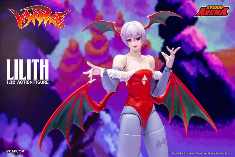 Storm Collectibles Darkstalkers Storm Arena Lilith Action Figure JAPAN OFFICIAL