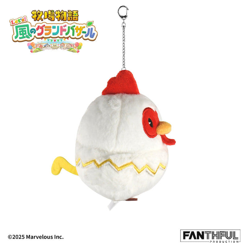FANTHFUL Story of Seasons Grand Bazaar FP010BKMN2026 Chicken Plush Keychain