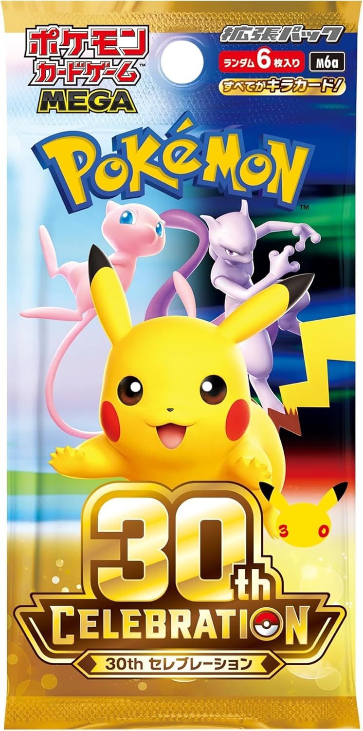 Pokemon Card Game MEGA Booster Pack 30th CELEBRATION BOX M6A