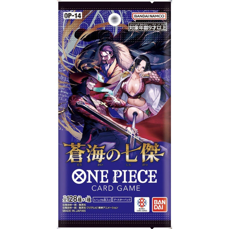 BANDAI ONE PIECE Card Game The Azure Sea's Seven OP-14 Booster BOX