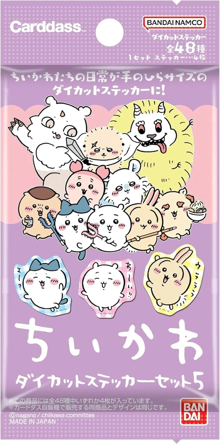 BANDAI Chiikawa Vol.5 Caja de paquete de refuerzo de pegatinas troqueladas TCG JAPÓN OFICIAL