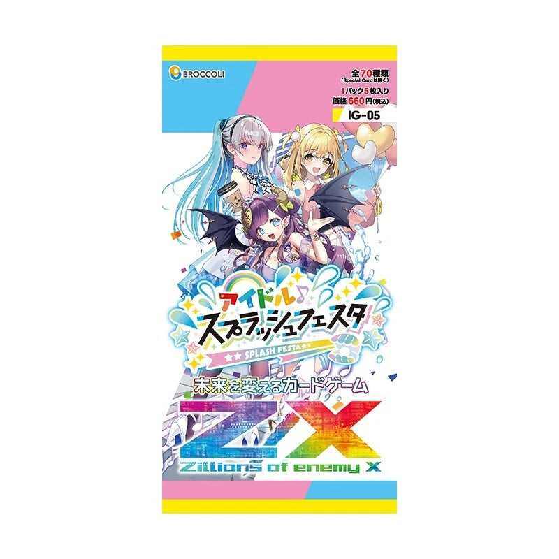 Z/X Zillions of enemy X Idol Splash Festa IG05 Booster Pack Box TCG JAPAN