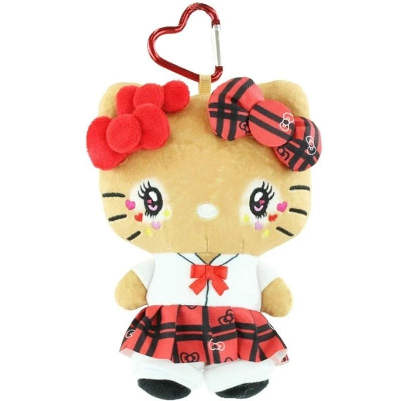 Sanrio Heisei Retro Kogyaru Series Hello Kitty Uniform Style Plush Pouch JAPAN