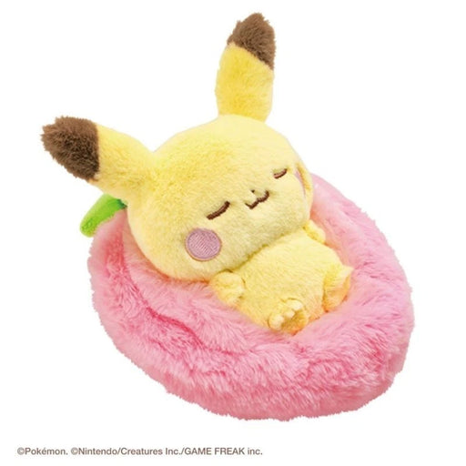 Pokemon Pokepeace Sleeping Fruits Pikachu Plush Doll JAPAN OFFICIAL