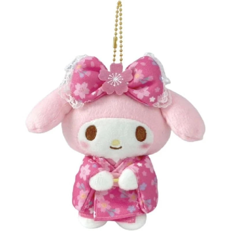 Nakajima Corporation Sanrio My Melody Sakura Kimono Mascot Plush JAPAN OFFICIAL